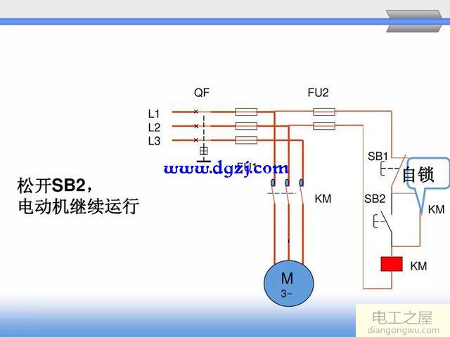 舉例分析電動機(jī)自鎖(連續(xù)正轉(zhuǎn))控制電路原理
